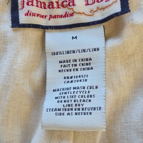 Jamaica BayTan Linen Pants Size Med, Disciver Paradise, Zip Button, Tie in Front - Picture 10 of 11